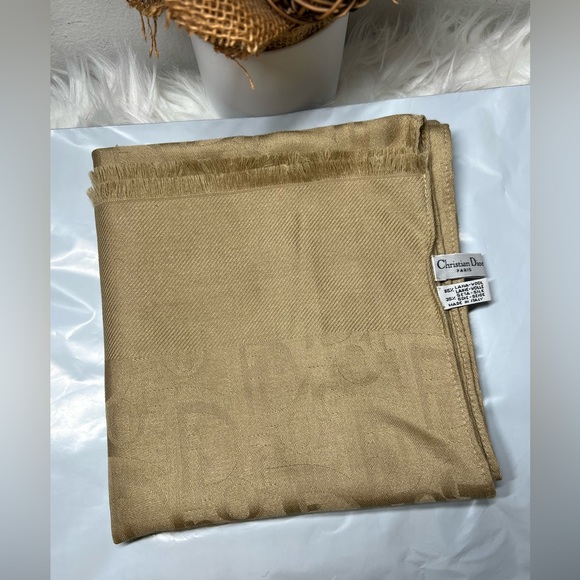 Auth Christian Dior Stole Shawl Scarf 35%Silk; 65%Wool - Picture 11 of 13